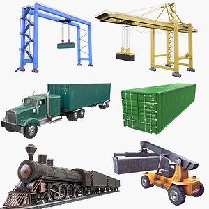 Equipment for Containers Collection 2 3D model