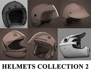 3d model motorbike helmets 2