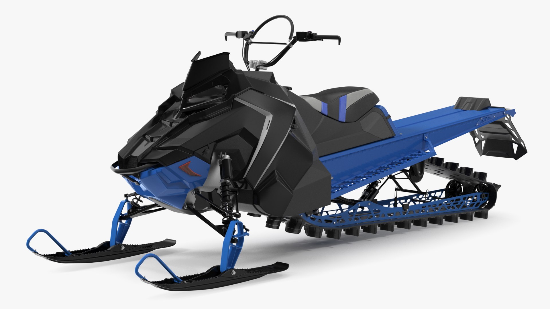 Electric Sled Blue 3D model preview