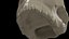 Cartoony skull with separated jaw