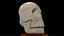 Cartoony skull with separated jaw