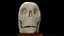 Cartoony skull with separated jaw