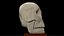 Cartoony skull with separated jaw