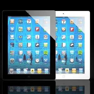 3d model ipad wi-fi 3g
