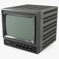 Vintage Black And White Video Monitor