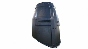 3D crusader helm helmet model