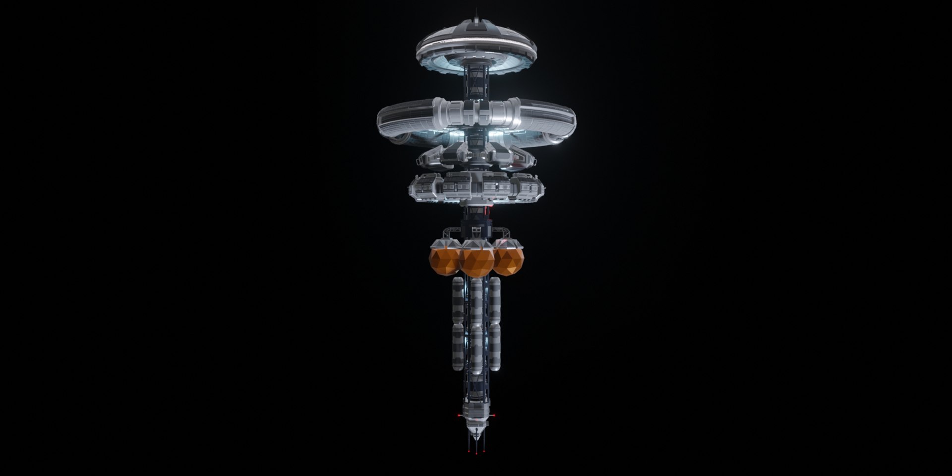 Orbital Space Station 3D Model - TurboSquid 2054898