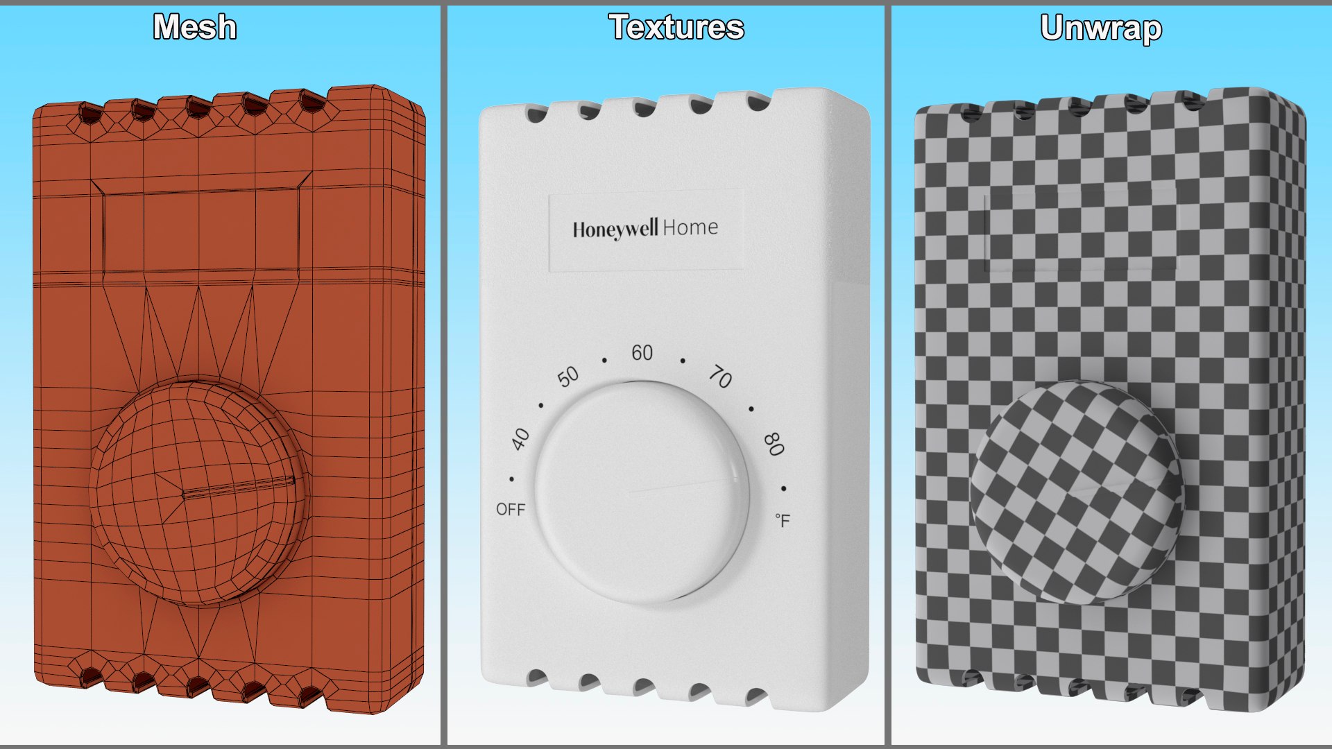 3D Thermostat Honeywell Home model https://p.turbosquid.com/ts-thumb/0o/qrwjNn/H5/thermostathoneywellhomec4dmodel010/jpg/1726041304/1920x1080/fit_q87/6c36ec3d67028e6098ae76f6756f12d09ae127e0/thermostathoneywellhomec4dmodel010.jpg