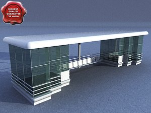 3dsmax bus stop v6
