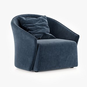 Bustier Armchair by Saba Italia 3D model