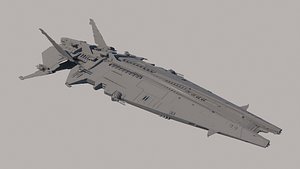 Sci Fi Space Battleship Modelo 3D - TurboSquid 1653643