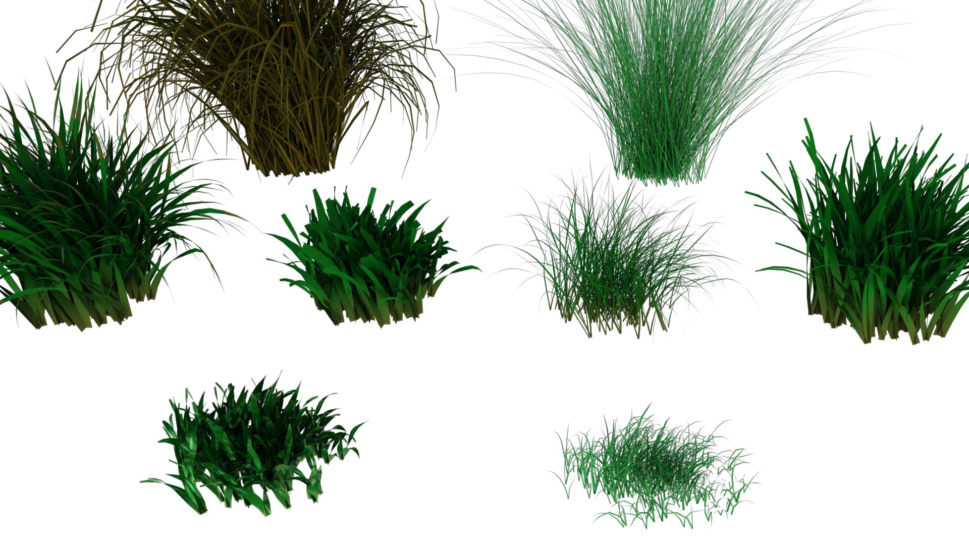 3D Realistic Grass Collections - TurboSquid 1995929