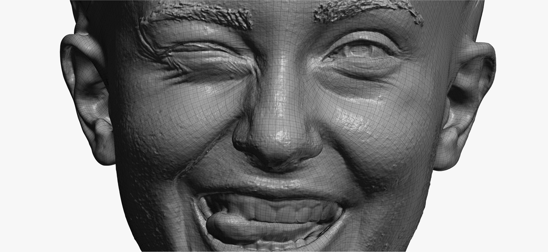 Joy Human Head Funny Clean Scan 3D Model - TurboSquid 1740099