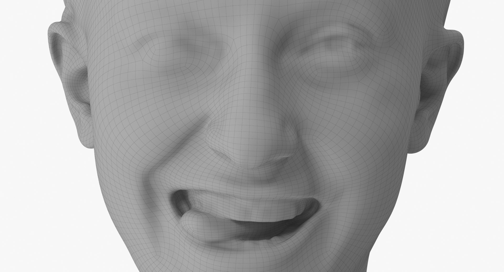 Joy Human Head Funny Clean Scan 3D Model - TurboSquid 1740099