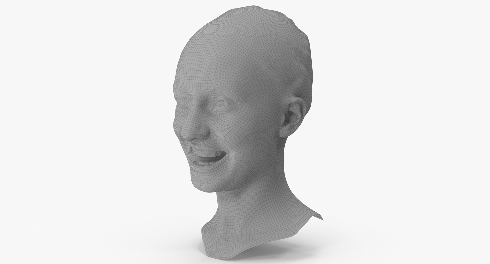 Joy Human Head Funny Clean Scan 3D Model - TurboSquid 1740099