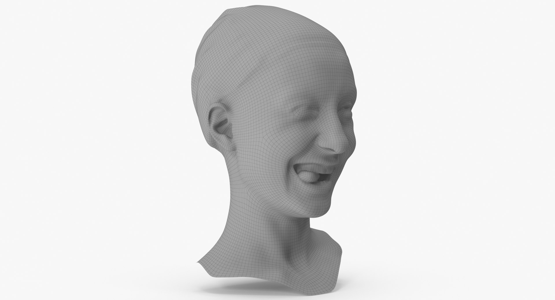 Joy Human Head Funny Clean Scan 3D Model - TurboSquid 1740099