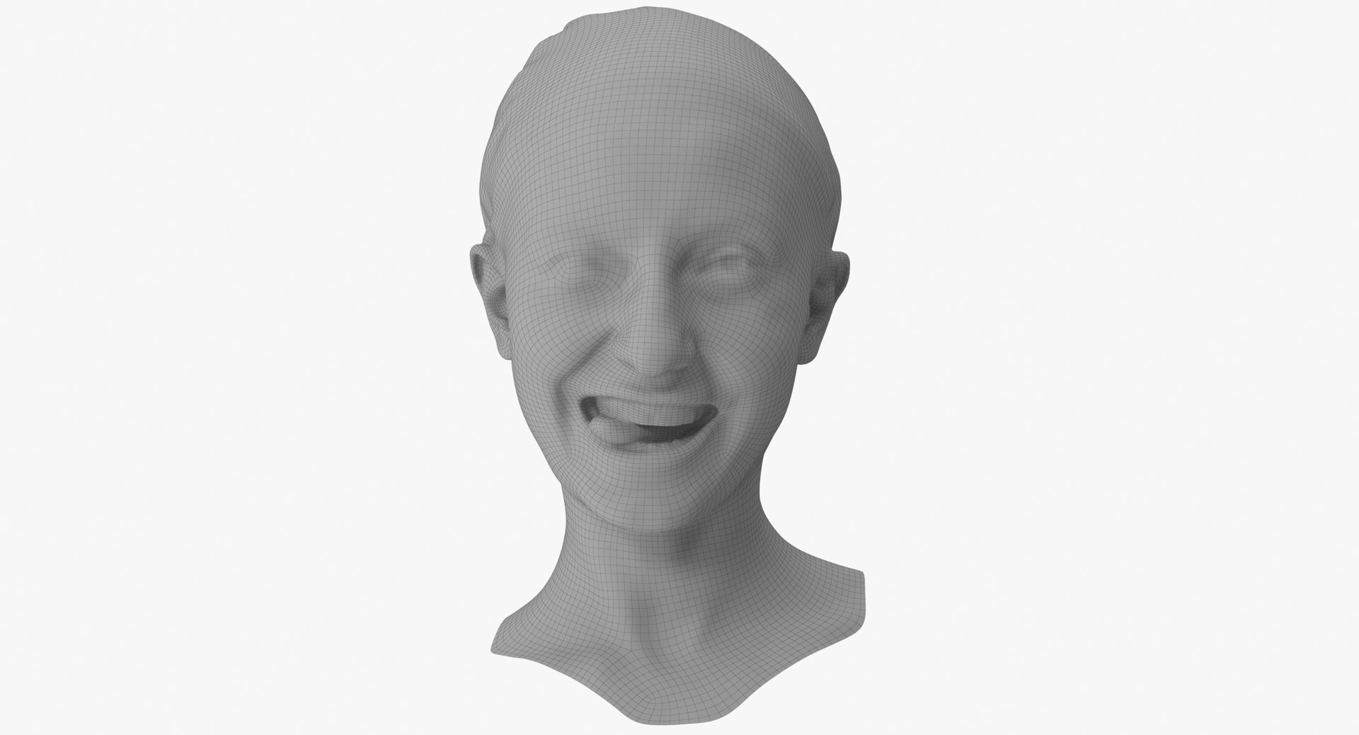 Joy Human Head Funny Clean Scan 3D Model - TurboSquid 1740099