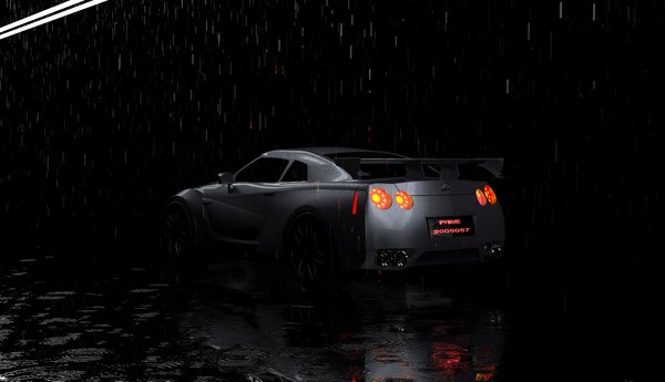 3D Nissan GTR 3d Model