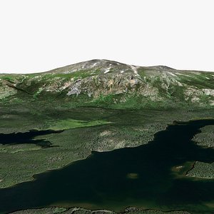 3D model Tweedsmuir Peak British Columbia Canada