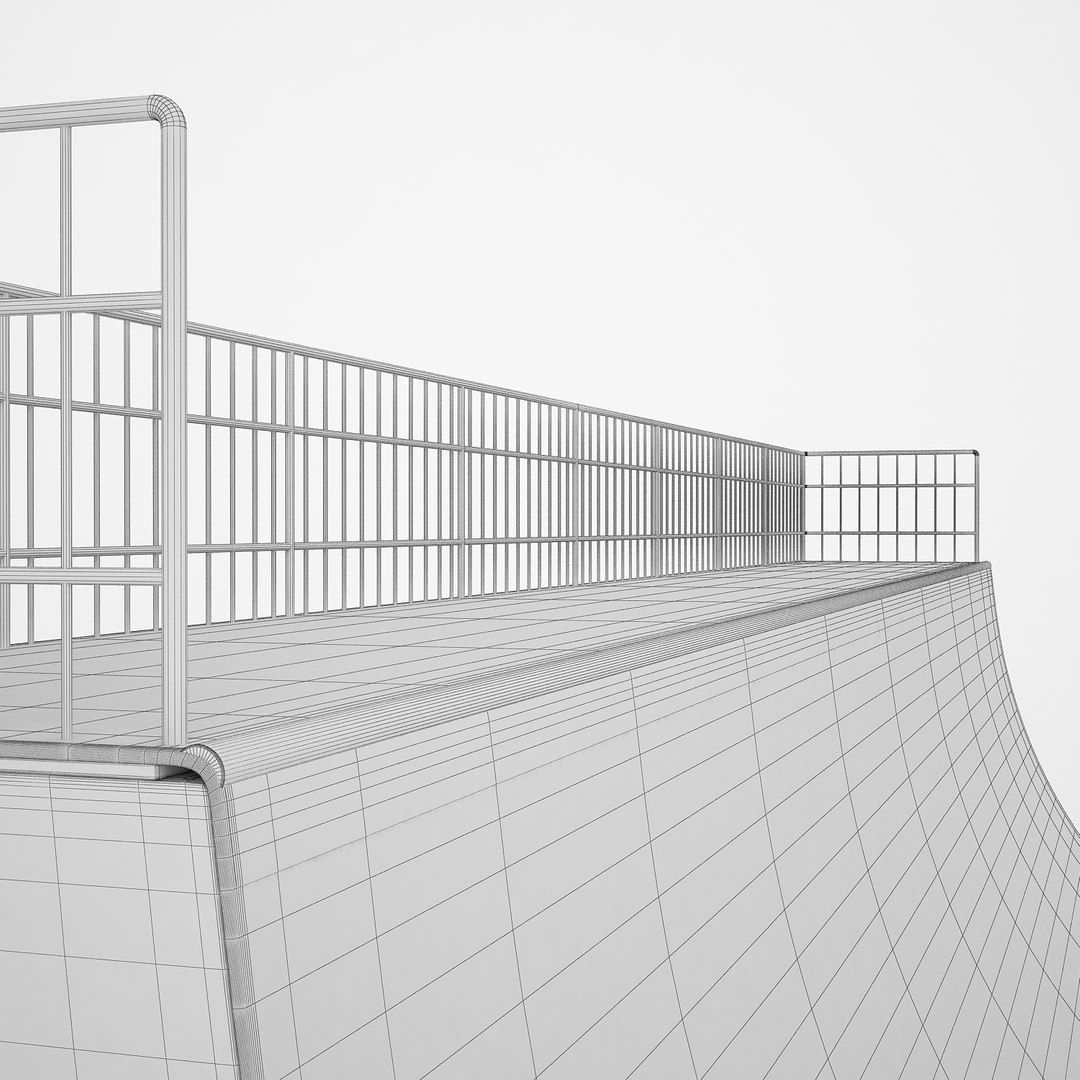 3D Model Half Pipe - TurboSquid 1190140