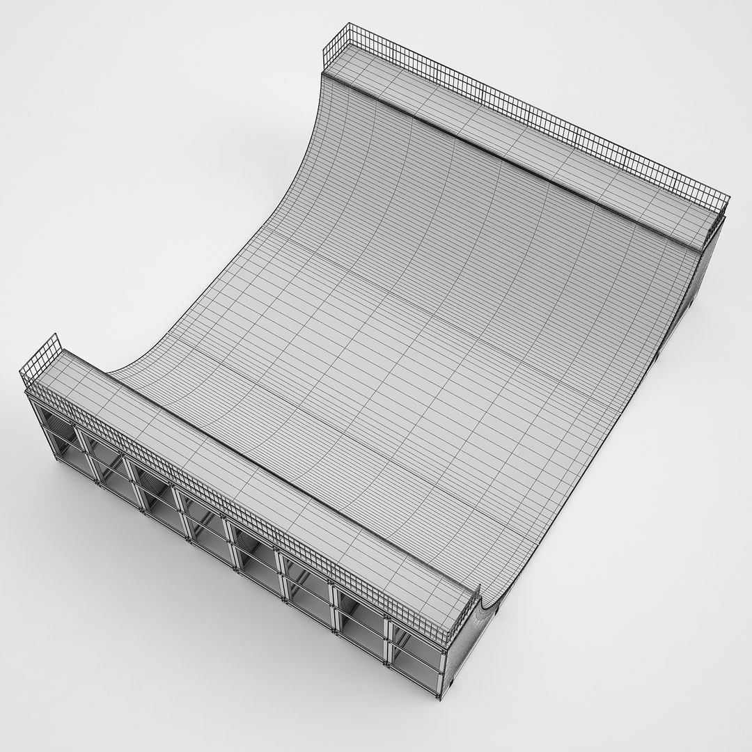 3D Model Half Pipe - TurboSquid 1190140