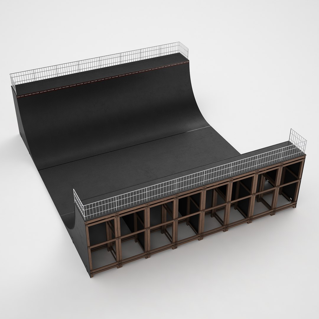 3D Model Half Pipe - TurboSquid 1190140