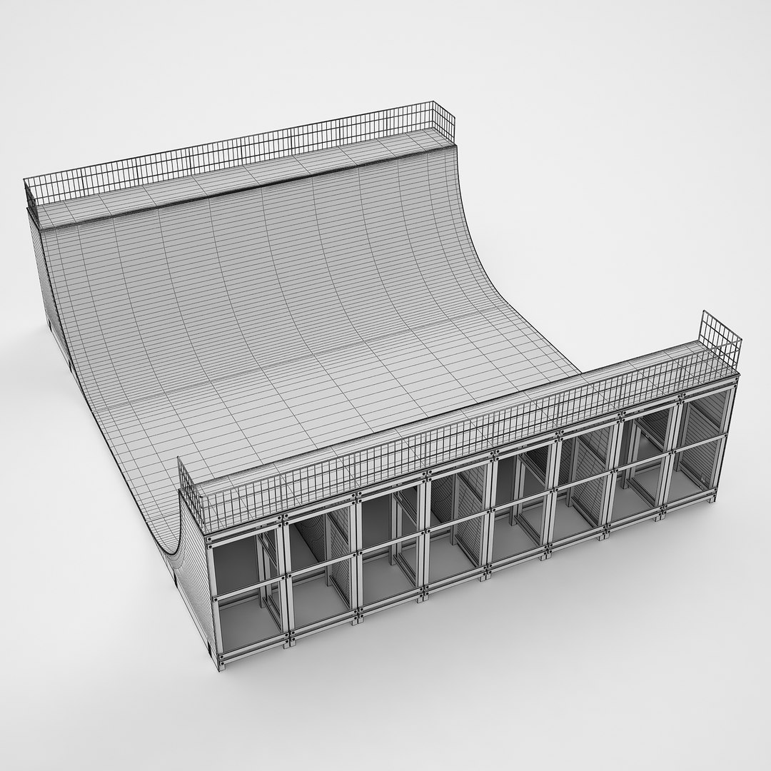 3D Model Half Pipe - TurboSquid 1190140