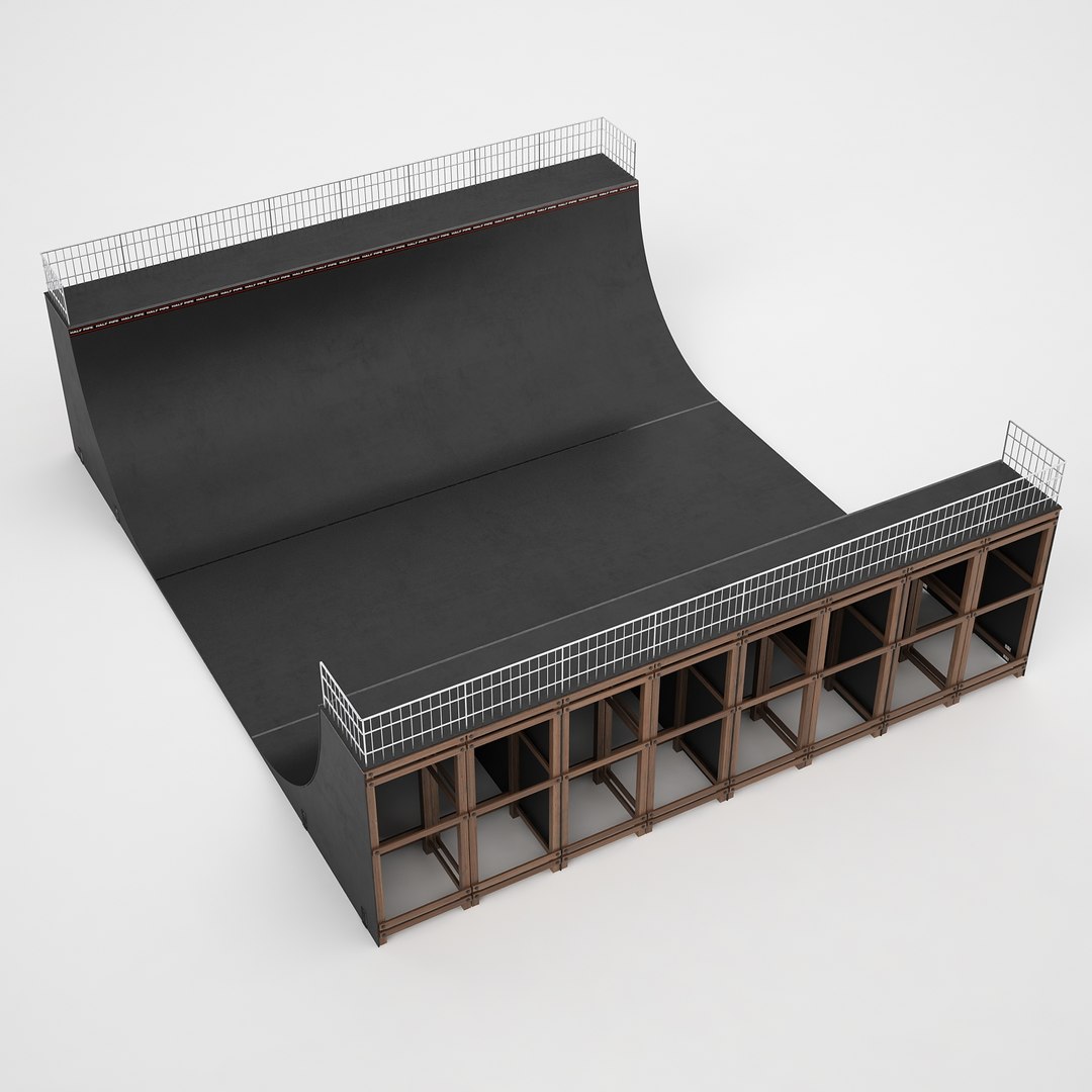 3D Model Half Pipe - TurboSquid 1190140