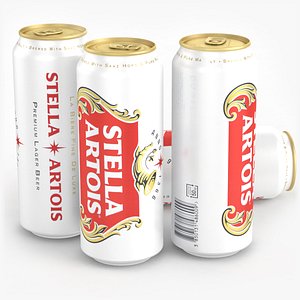Beer Can Stella Artois 500ml 2024 3D
