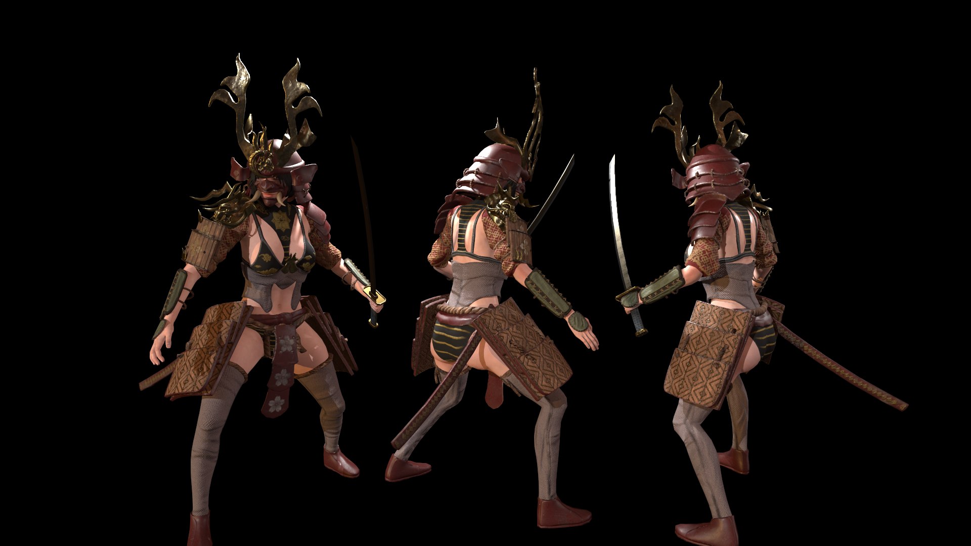 Samurai Girl 3D https://p.turbosquid.com/ts-thumb/0p/6aPtvz/Uc/preview2/png/1617479948/1920x1080/fit_q87/34ef8861ad0e89cd8ba1c8fbce2d150da8b43200/preview2.jpg