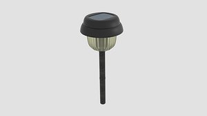 solar garden light 3d 3ds
