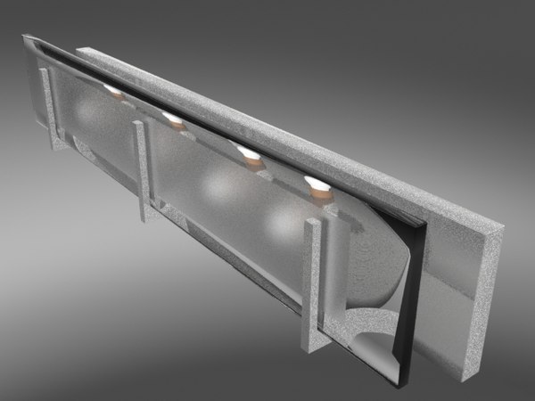 3d bathroom vanity light
