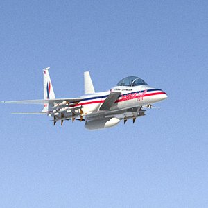 3d american airlines eagles model