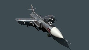 Yak-28-64 Prototype Interceptor 3D model