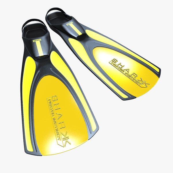 3d model swim fins oceanic