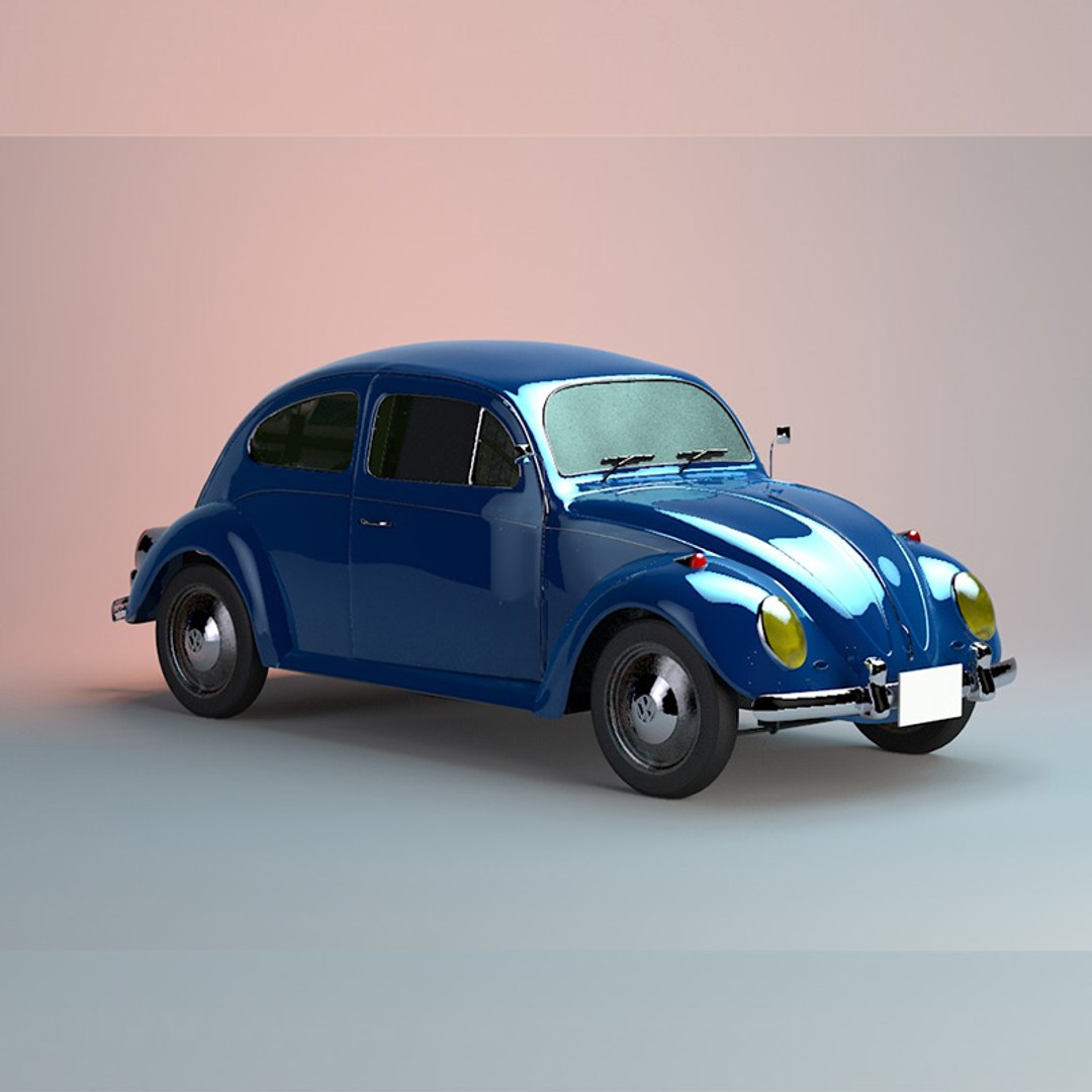 甲壳虫 wv 中聚3d模型