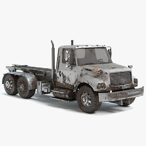 3D large abandoned truck