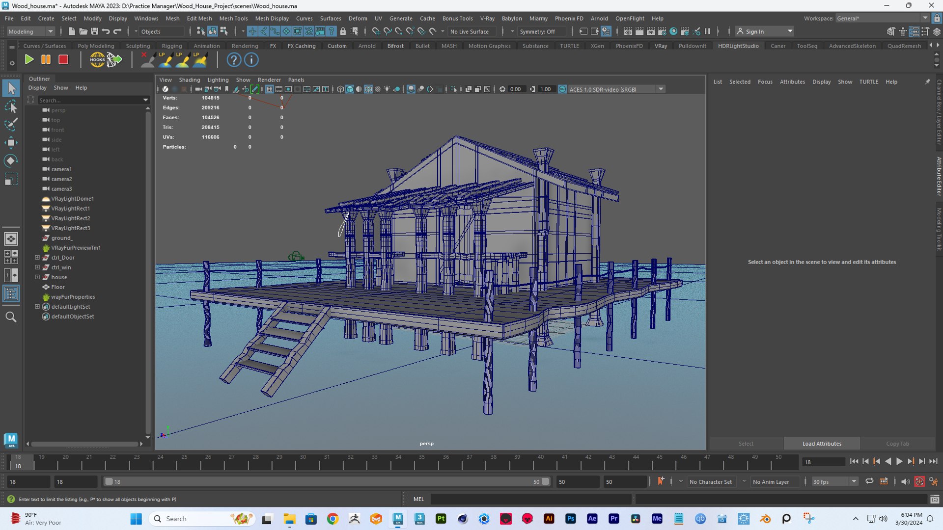 3D Model 3D Game Wooden House Low Poly PBR Model - TurboSquid 2210936