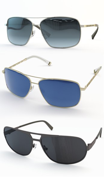 3D model classic sunglasses gradient light - TurboSquid 1237030