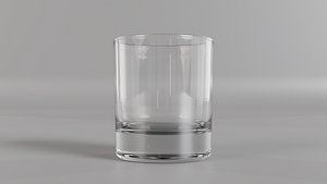 3D Old fashioned glass