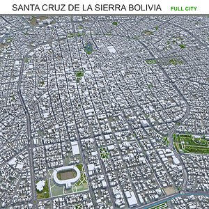Santa Cruz de la Sierra Bolivia 3D