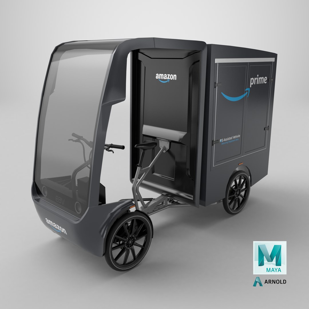 3D Amazon EAV Cargo Delivery Bike https://p.turbosquid.com/ts-thumb/0p/IX1Hq3/0n/stemcell_maya_arnold_render/png/1710222812/1920x1080/fit_q87/85cd6081fc9d6dcd8d0f4fc73bc1744532a1edd6/stemcell_maya_arnold_render.jpg