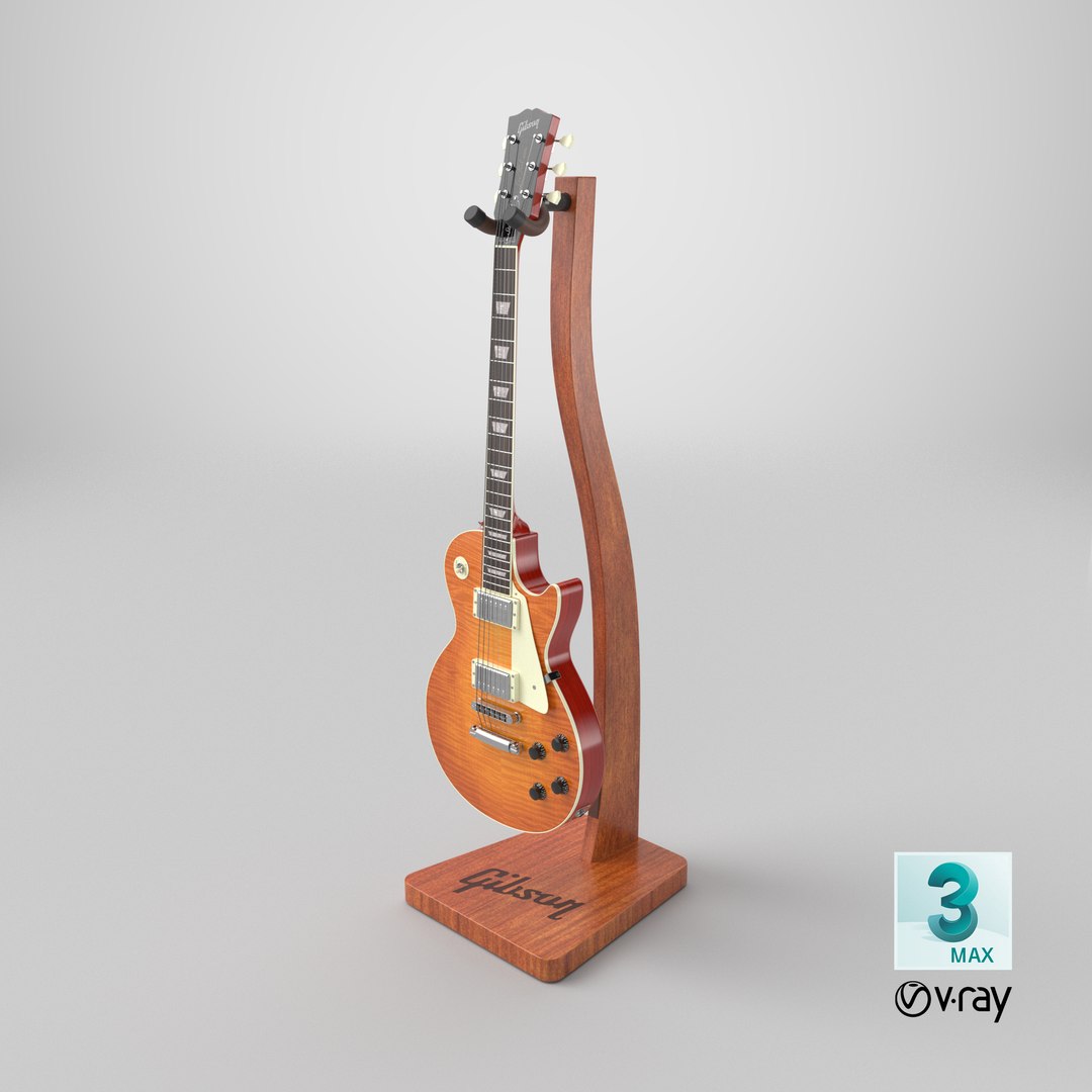 3D Guitar Gibson Les Paul on Floor Stand https://p.turbosquid.com/ts-thumb/0p/JuEU5X/Be/stemcell_max_vray_render/png/1788871385/1920x1080/fit_q87/d37c39f02aa35fd267b4995676ab093571c3c1cc/stemcell_max_vray_render.jpg