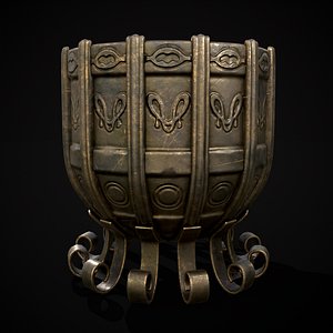 Bronze Decorative Cauldron model