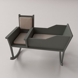 3D Baby Rocking Chair model