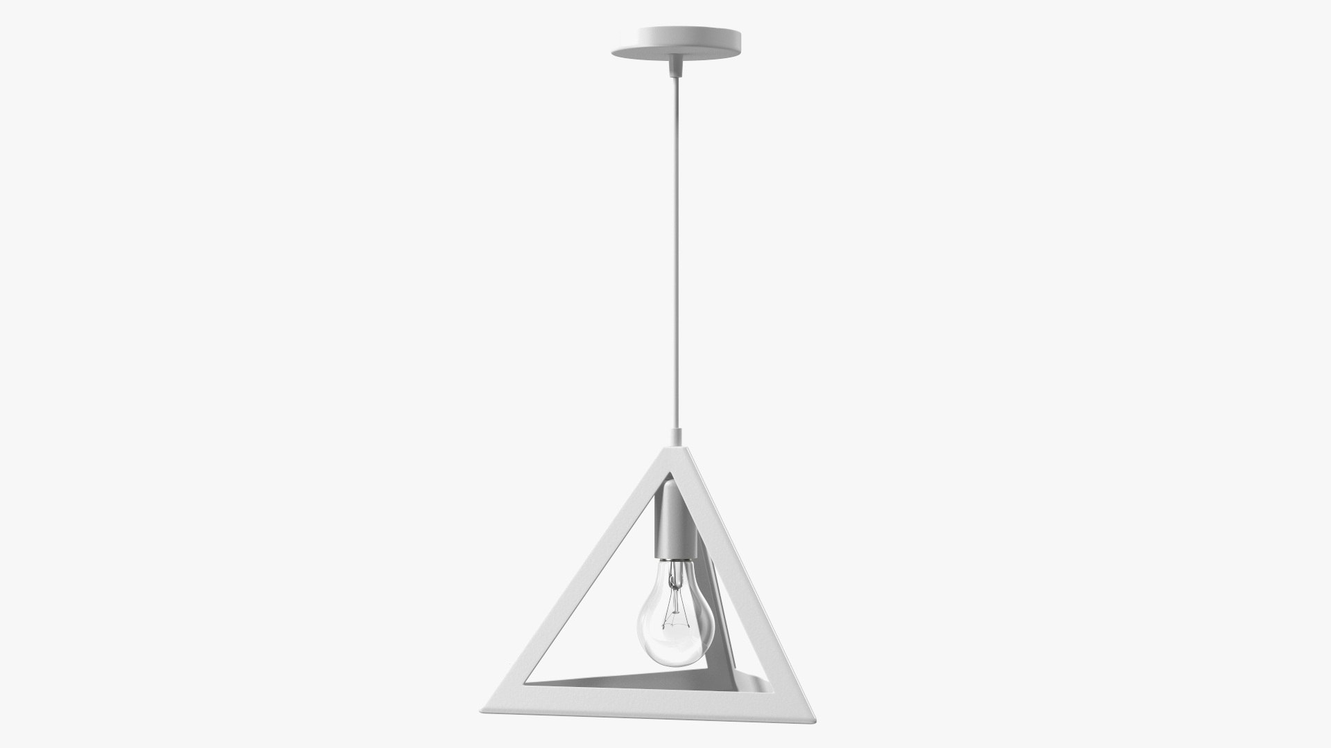 Pendant Light for Ceiling White 3D model preview