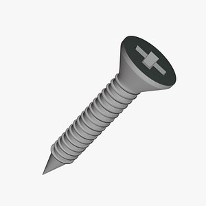 Screw - Geometry Only No Textures No Materials 3D model