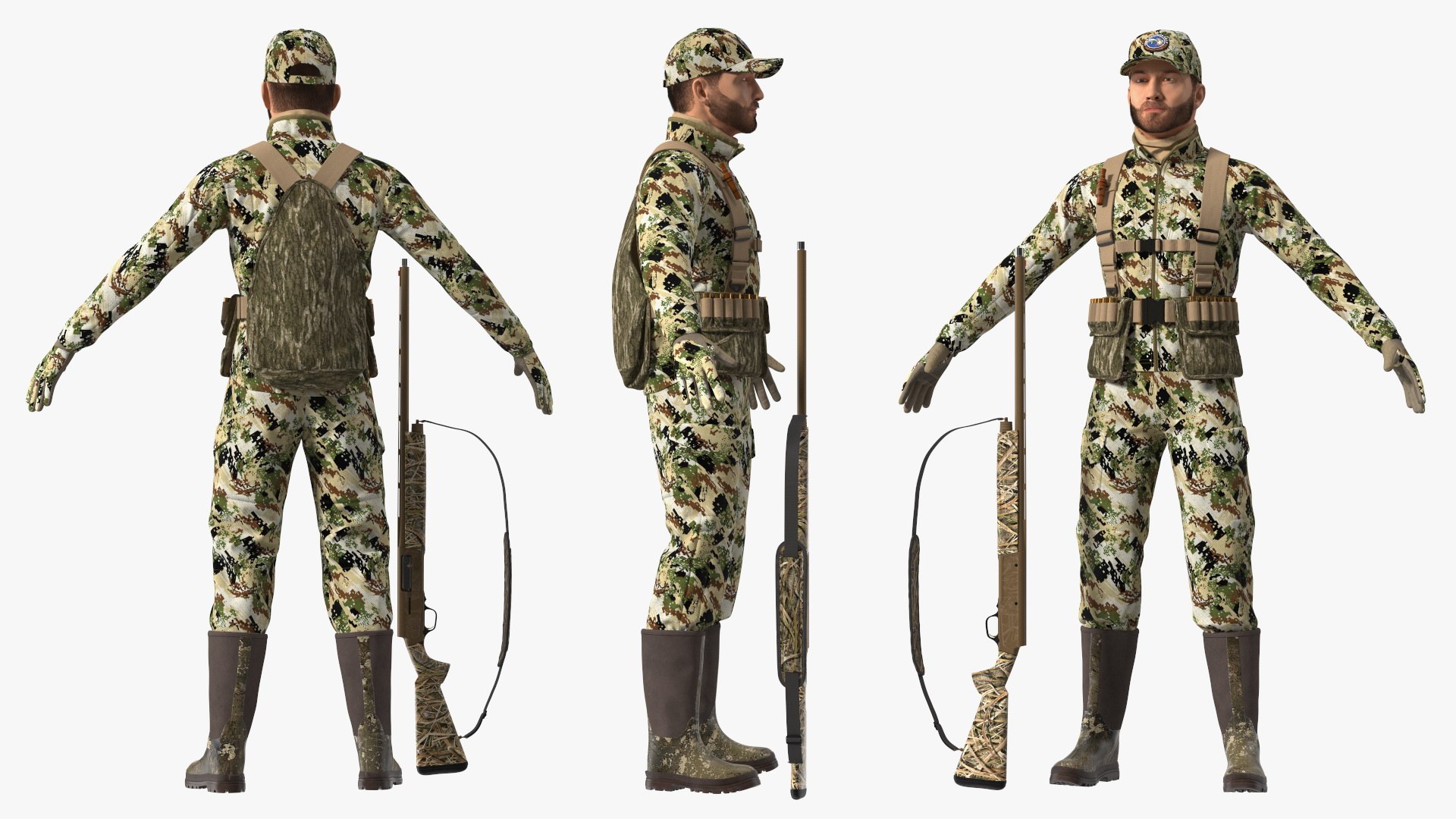 Duck Hunter With Gun A-pose in Forest Camo Fur 3D model https://p.turbosquid.com/ts-thumb/0p/ODKef4/Rr/duckhunterwithgunaposeinforestcamofur3dsmodel011/jpg/1663280598/1920x1080/fit_q87/88f54d66c44ec7366dbb6f88b6addcaf9781c0df/duckhunterwithgunaposeinforestcamofur3dsmodel011.jpg