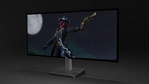 3D model lg monitor 21 9