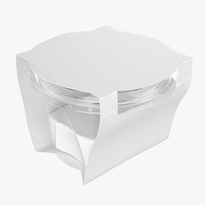 3D model yoghurt plastic box